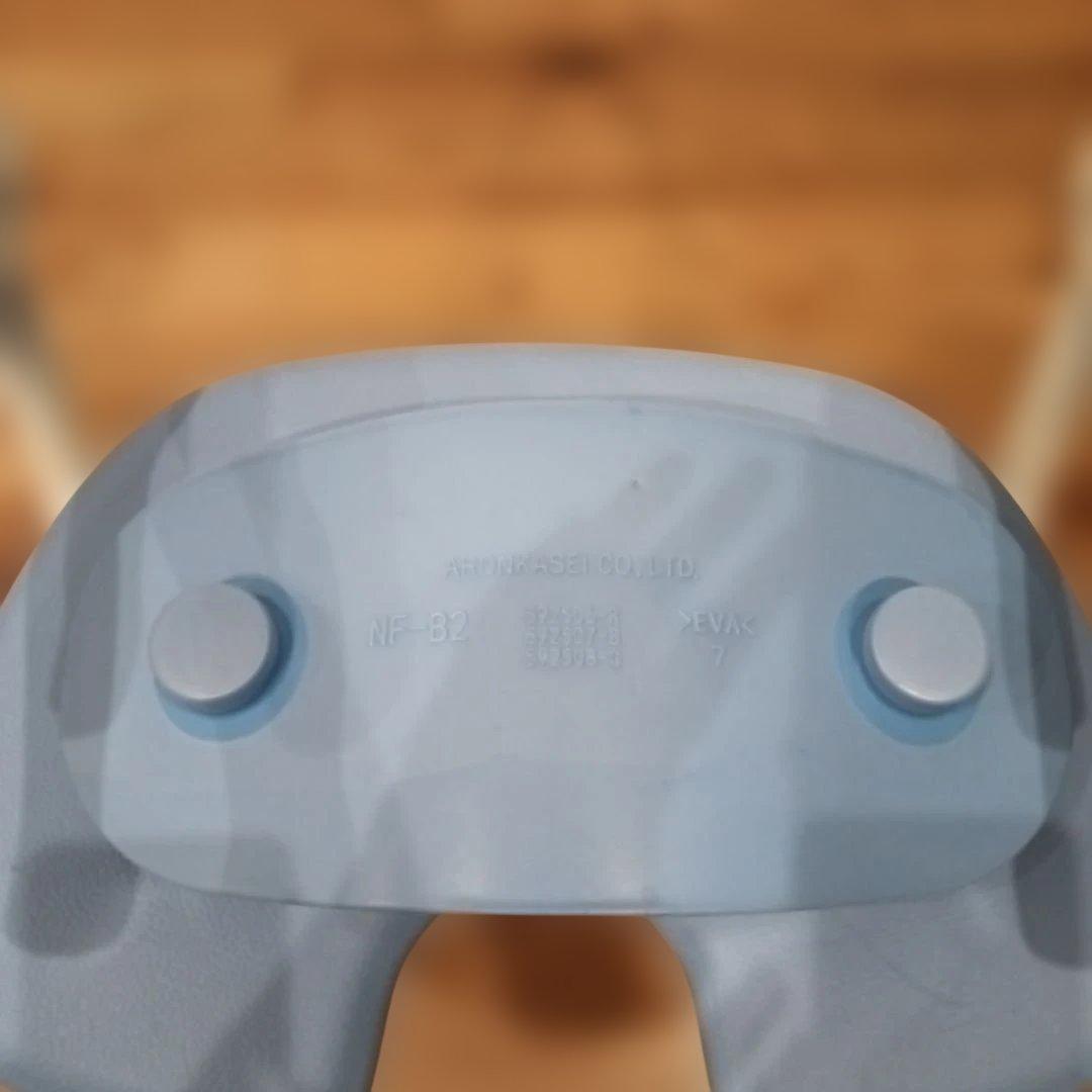 アロン化成 楽らく開閉シャワー ベンチU ブルー　安寿