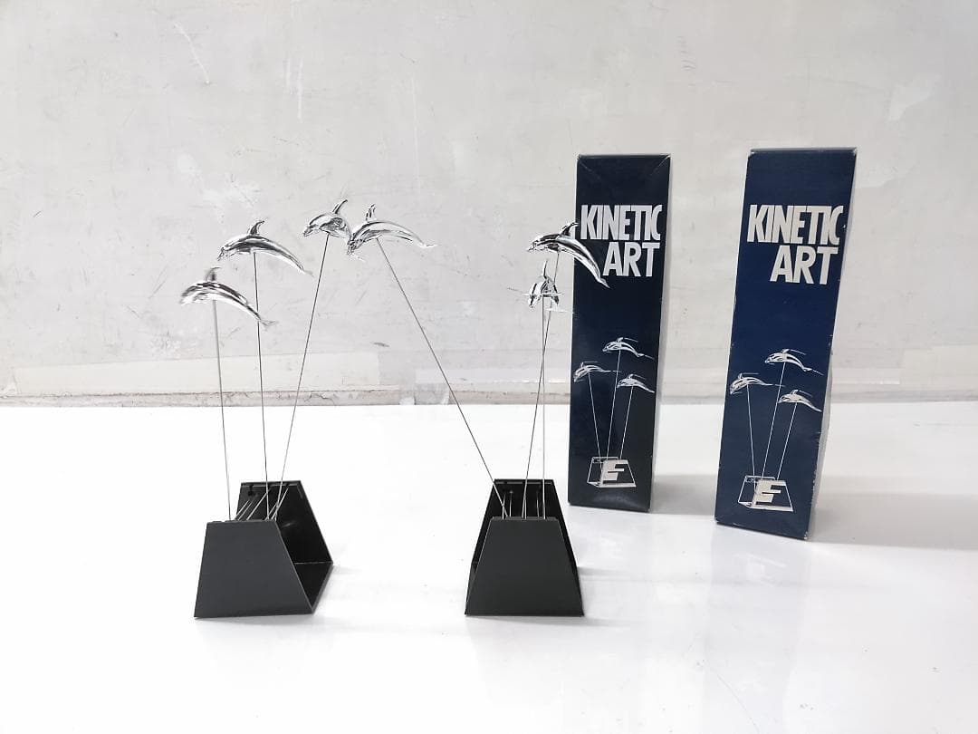 キネティックアート ISHIGURO製 イルカ ドルフィン 2個セット◆