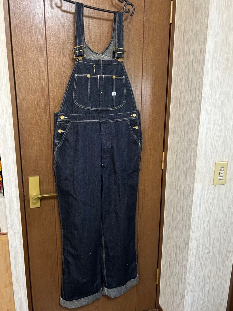 Lee ダークデニム オーバーオール　W34