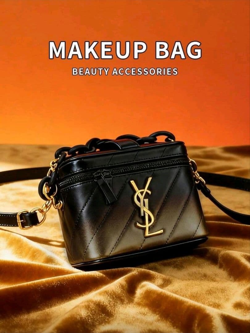 Yves Saint Laurent レディース用ブラック長方形ショルダーバッグ