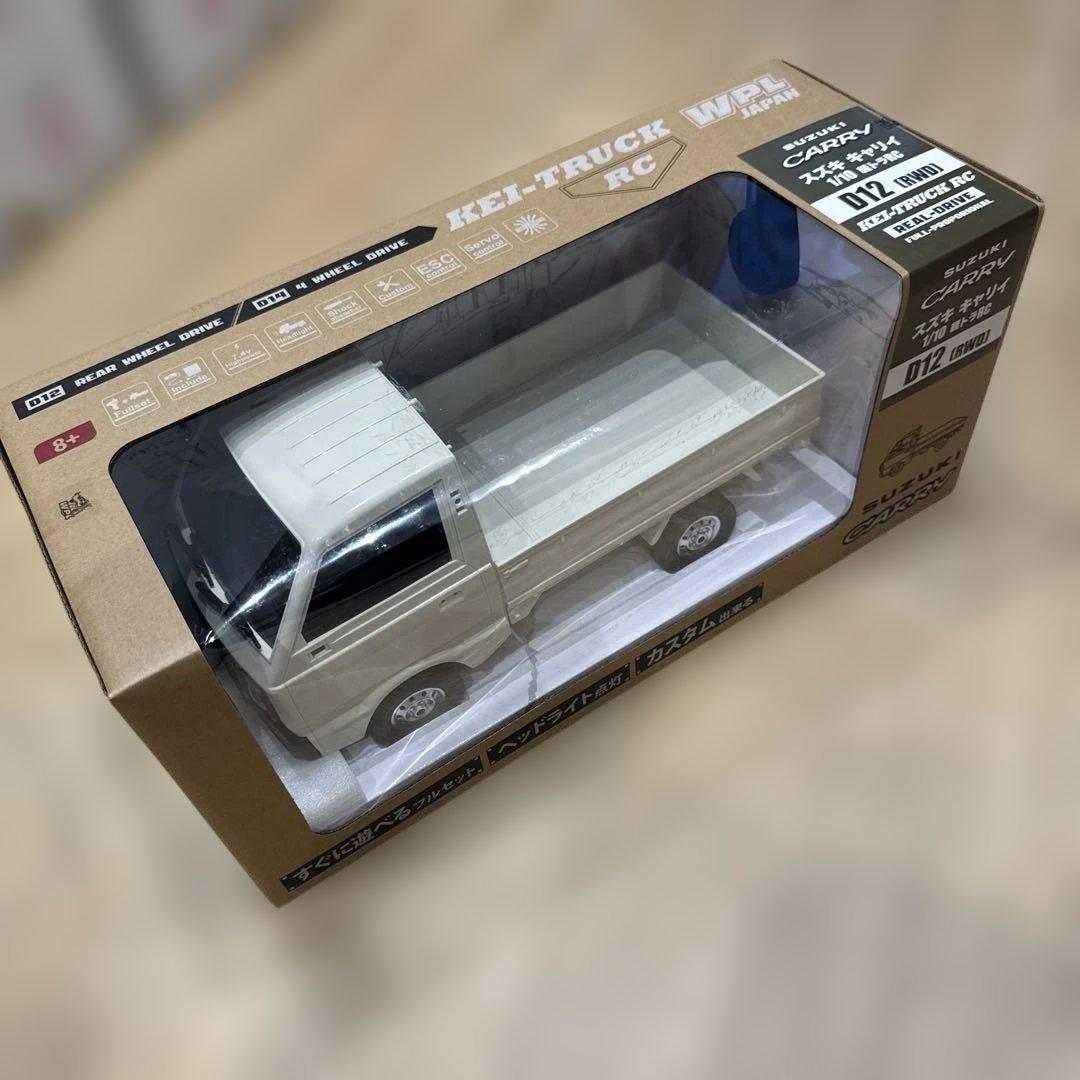1/10 スズキ キャリイ 軽トラ RCカー ホワイト D12 RTR 2WD