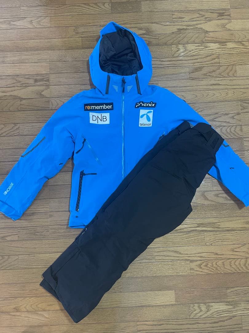 Phenix スキーウェア 青 フード付き パンツ付き