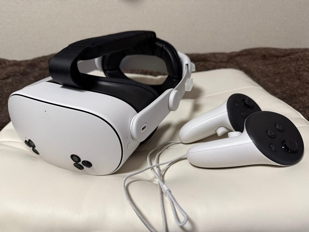  Quest3S 128GB本体、ヘッドストラップ、リンクケーブルセット