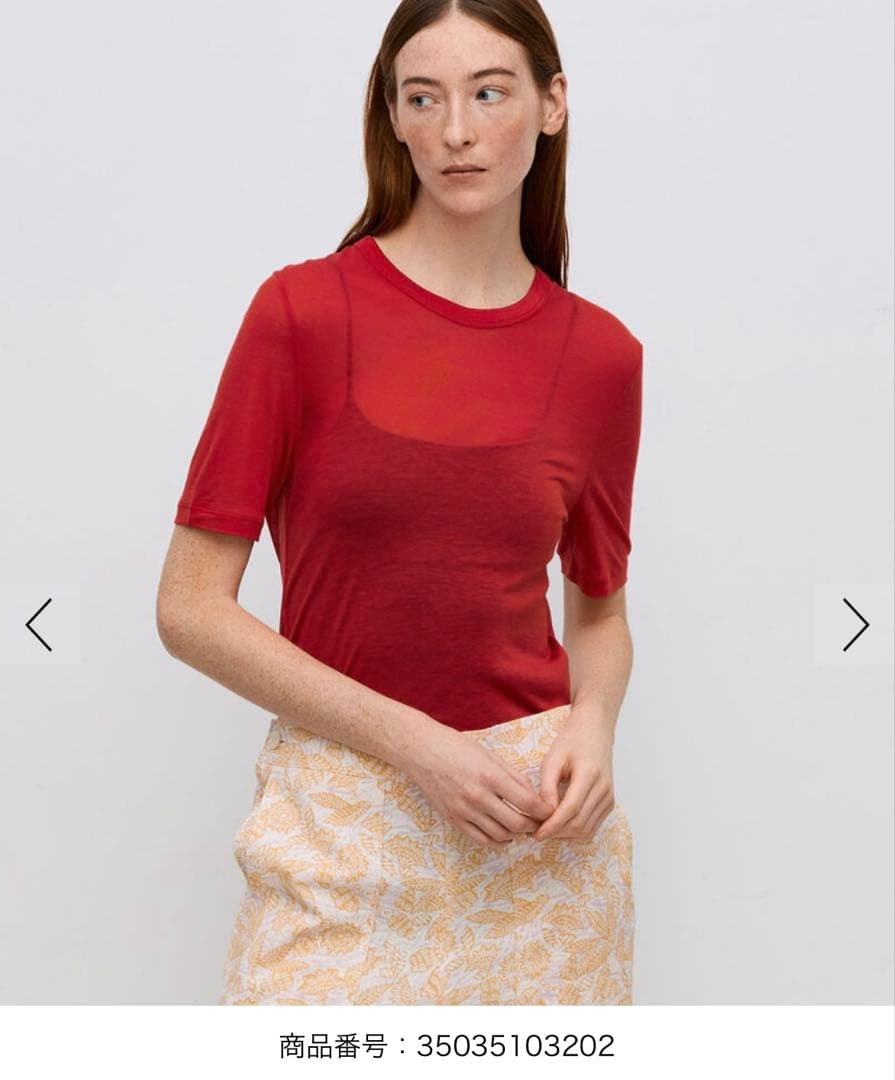 BACCA バッカ　テンセルシルク ベーシックTシャツ