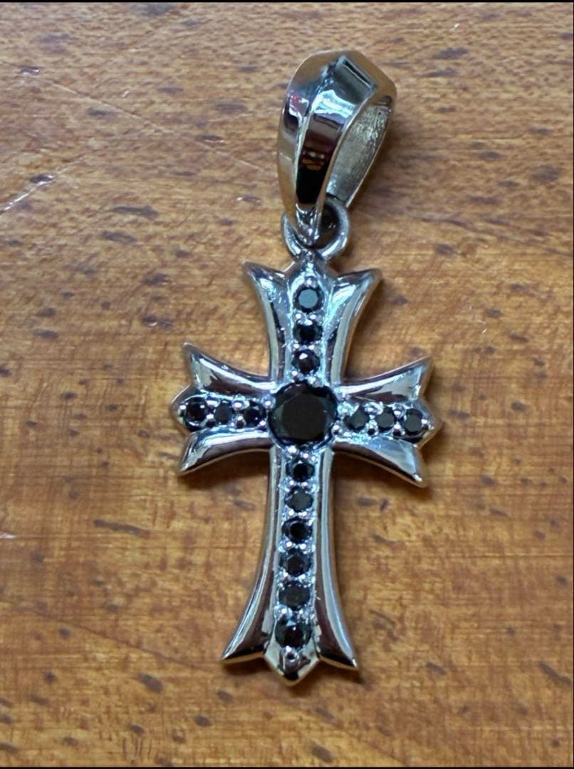 pt950 0.23ctプラチナ　クロス ペンダントトップ　約5g(4.92g)