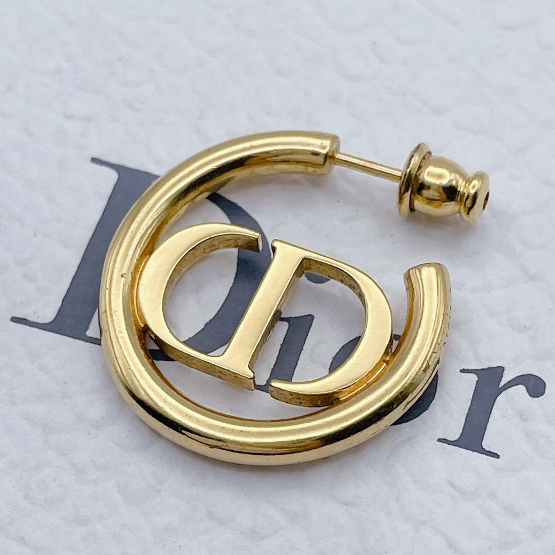 Christian Dior ピアス　モンテーニュ　フープ　サークル　ゴールド