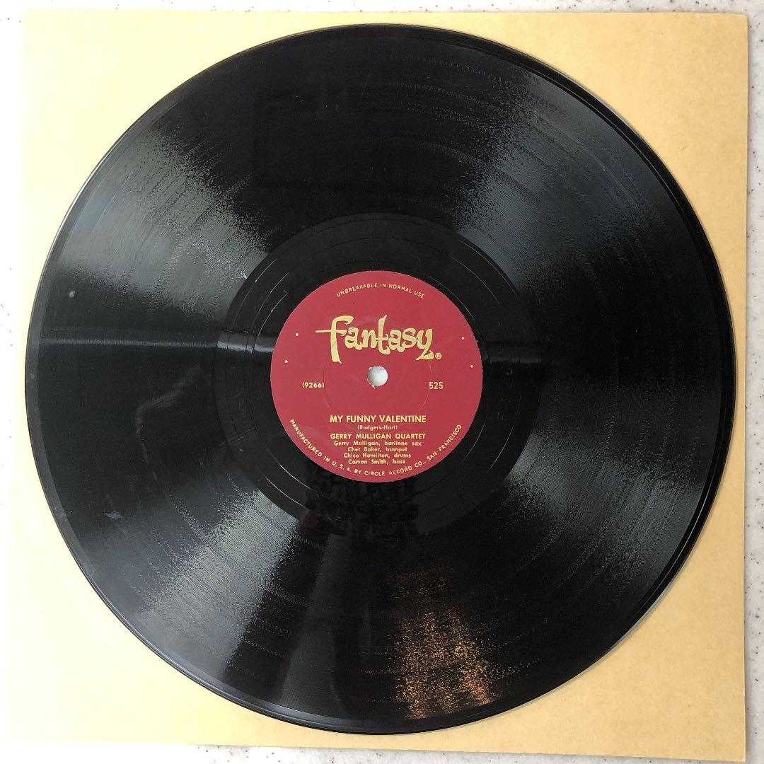 超貴重！78rpm GERRY MULLIGAN CHET BAKER