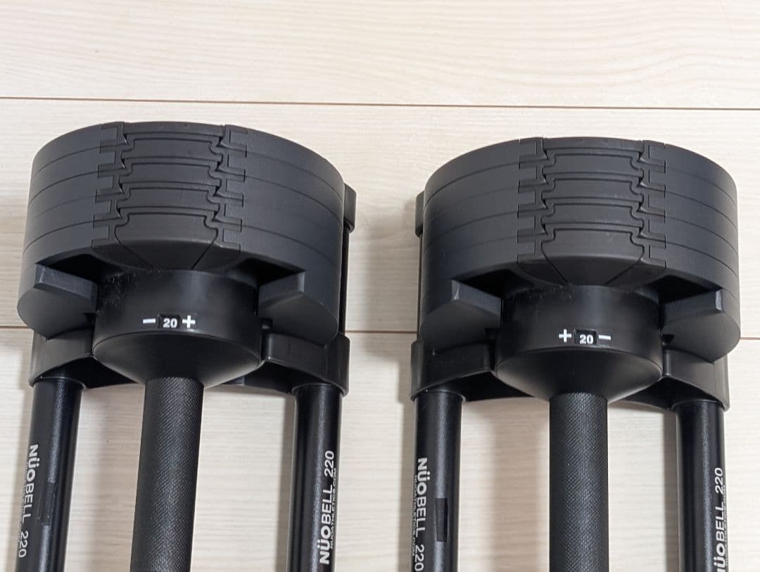 フレックスベル 可変式 ダンベル オールブラック 20kg 2kg刻み ②