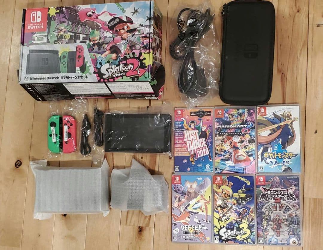 Nintendo Switch 本体 ソフト 6枚 microSDカード 1枚