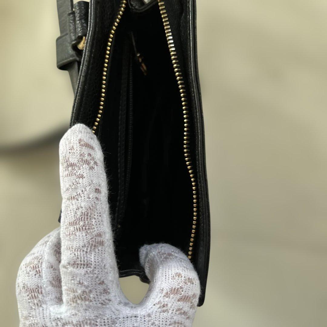 ★極美品　CHANEL キャビアスキン　ウエストポーチ