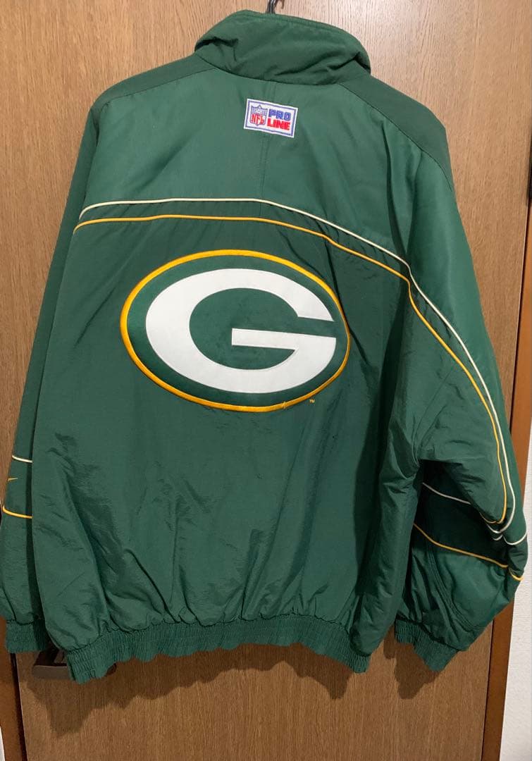 ウォームアップウェア 90s nike NFL Green Bay Packers JKT large