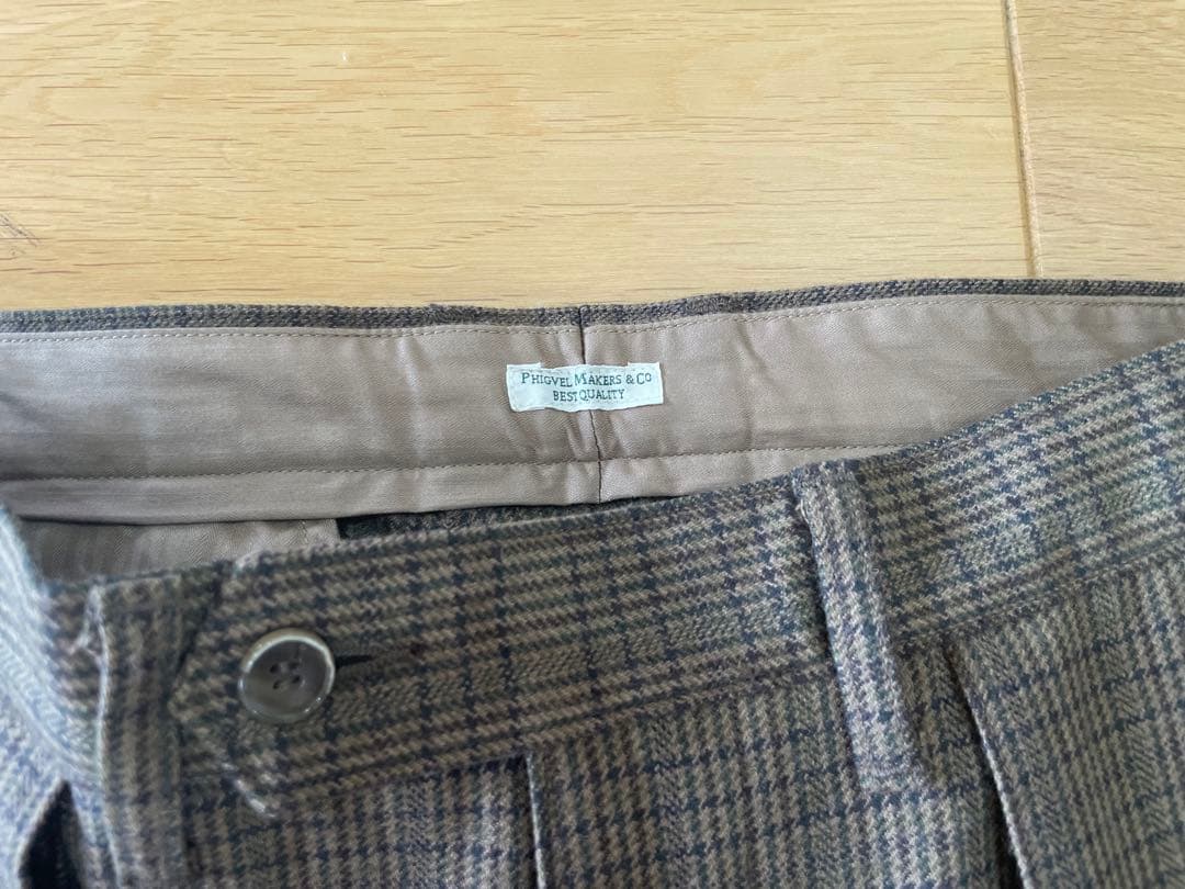 PHIGVEL GOODMAN'S PIN TUCK TROUSERS フィグベ