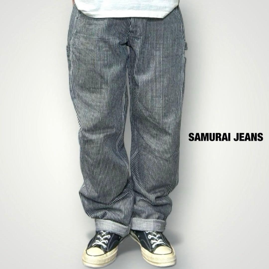 サムライジーンズ ヒッコリーペインターパンツ 17ozヘビーオンス 36 日本製