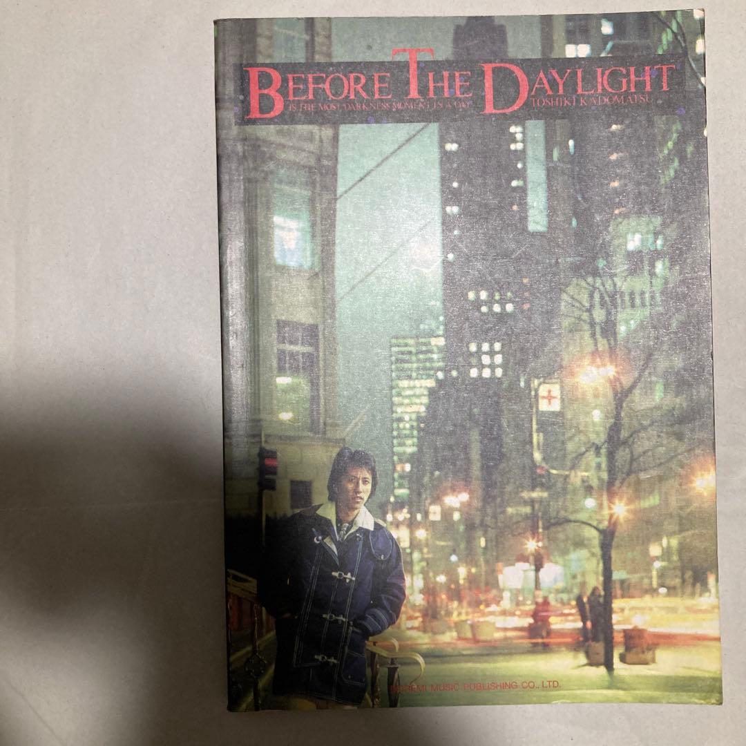 スコア　角松敏生/ビフォーザデイライト　楽譜　匿名配送