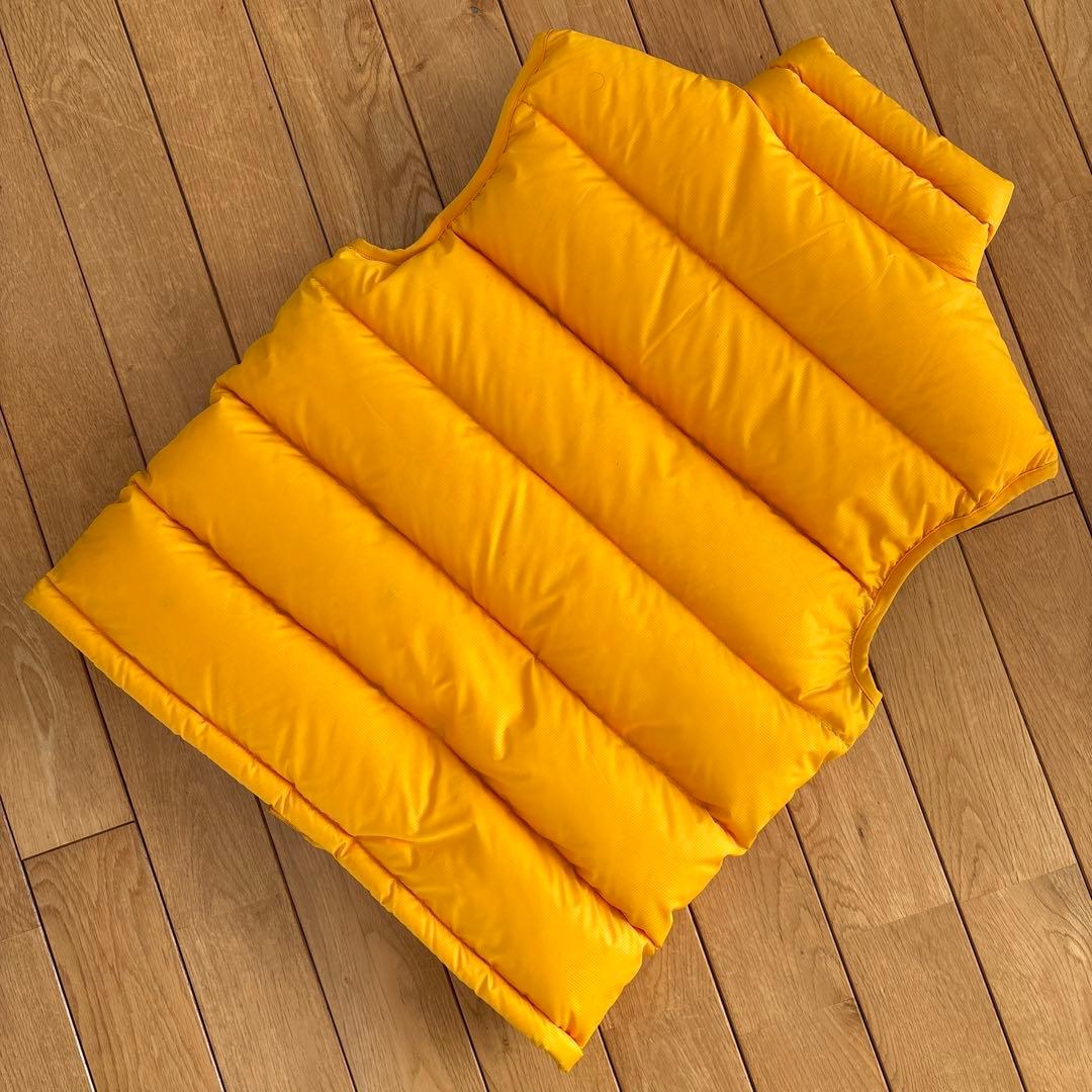 美品　patagonia ダウンベスト　ホワイトグースダウン　希少　イエロー