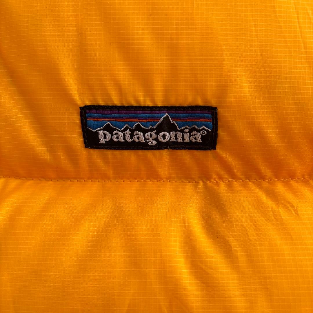 美品　patagonia ダウンベスト　ホワイトグースダウン　希少　イエロー