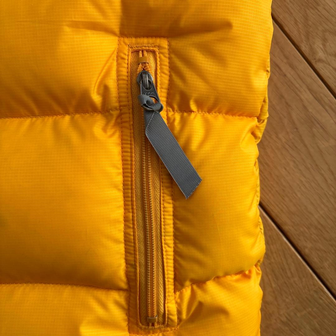 美品　patagonia ダウンベスト　ホワイトグースダウン　希少　イエロー