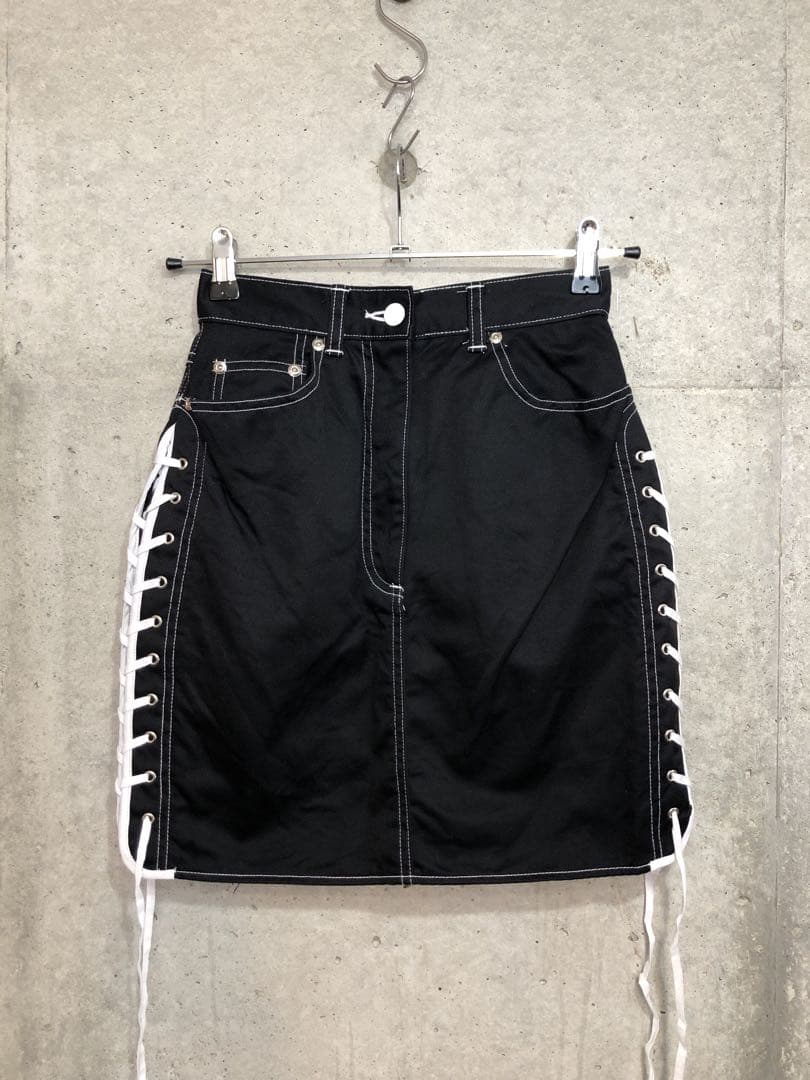 Junior Gaultier ゴルチエ　ミニ　スカート　サイドレース　y2k