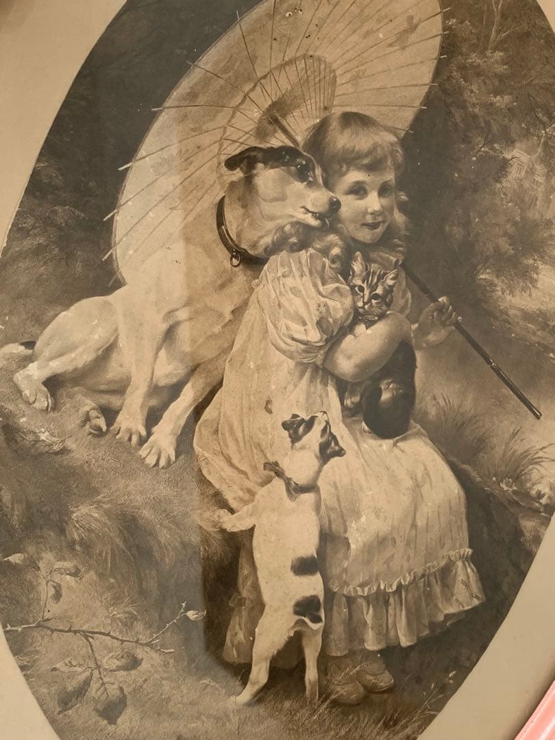 フランス　蚤の市　フレーム　壁掛け　ブロカント