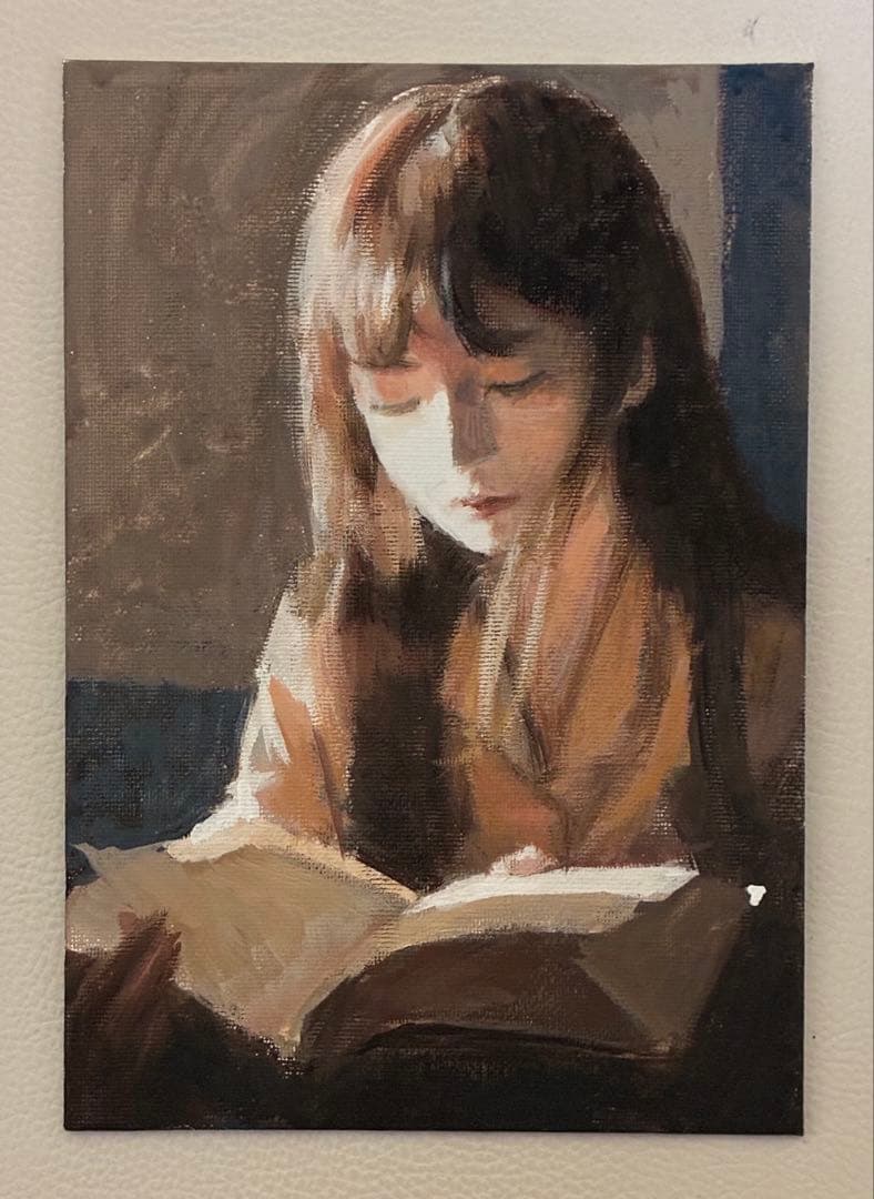 アクリル画　人物　1189