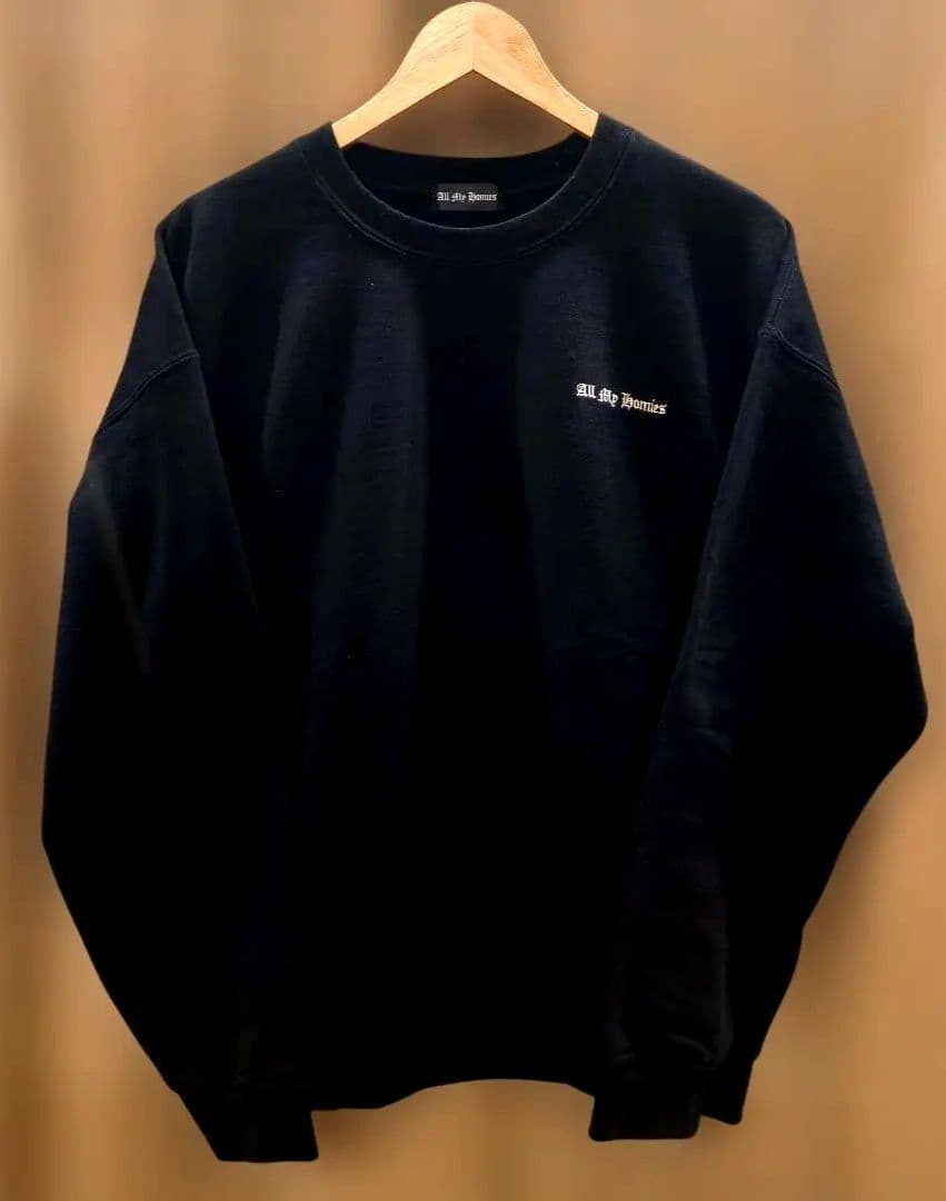希少 初期 限定 All My Homies ロゴ刺繍 クルーネック スウェット