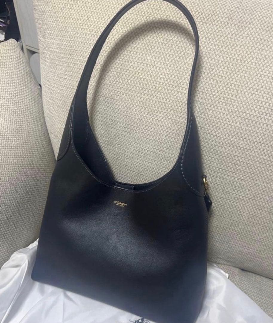 COACH ブルックリン28 ブラックレザー ハンドバッグ