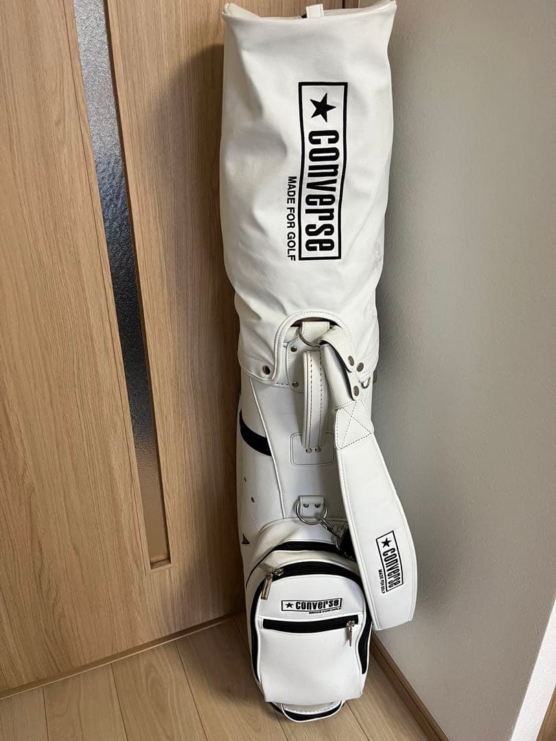 コンバースCONVERSE キャディバッグ ホワイト／グリーン