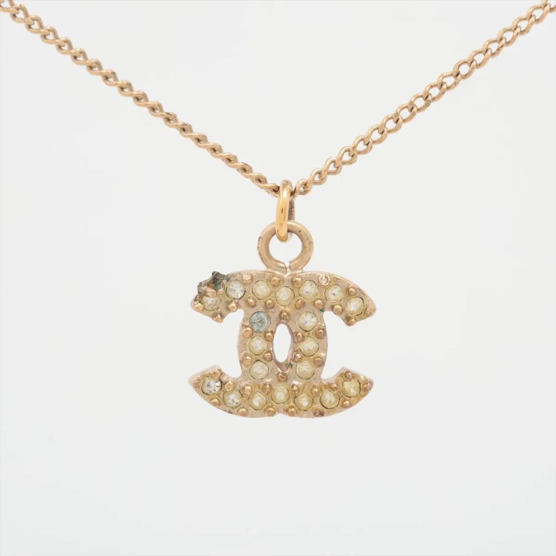CHANEL ココマーク　10A ネックレス　ストーン　ゴールド　シャネル