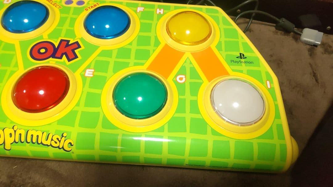比較的美品 ポップンミュージック コントローラー 静音化 PS専用 完動品