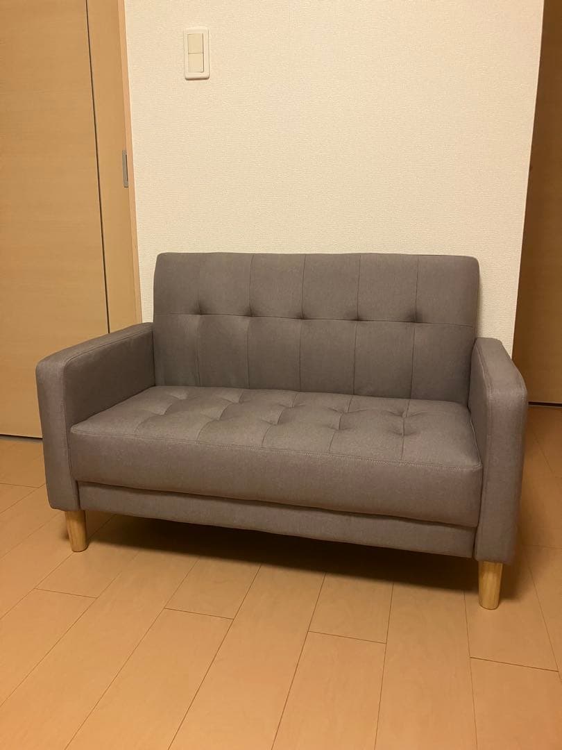 週末限定特価！ほぼ未使用！コンパクトサイズの2人掛けソファ　送料込み