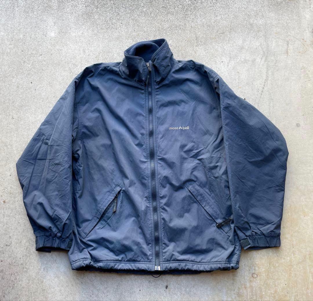 古着 90s montbell ナイロンジャケット　フリース　テック