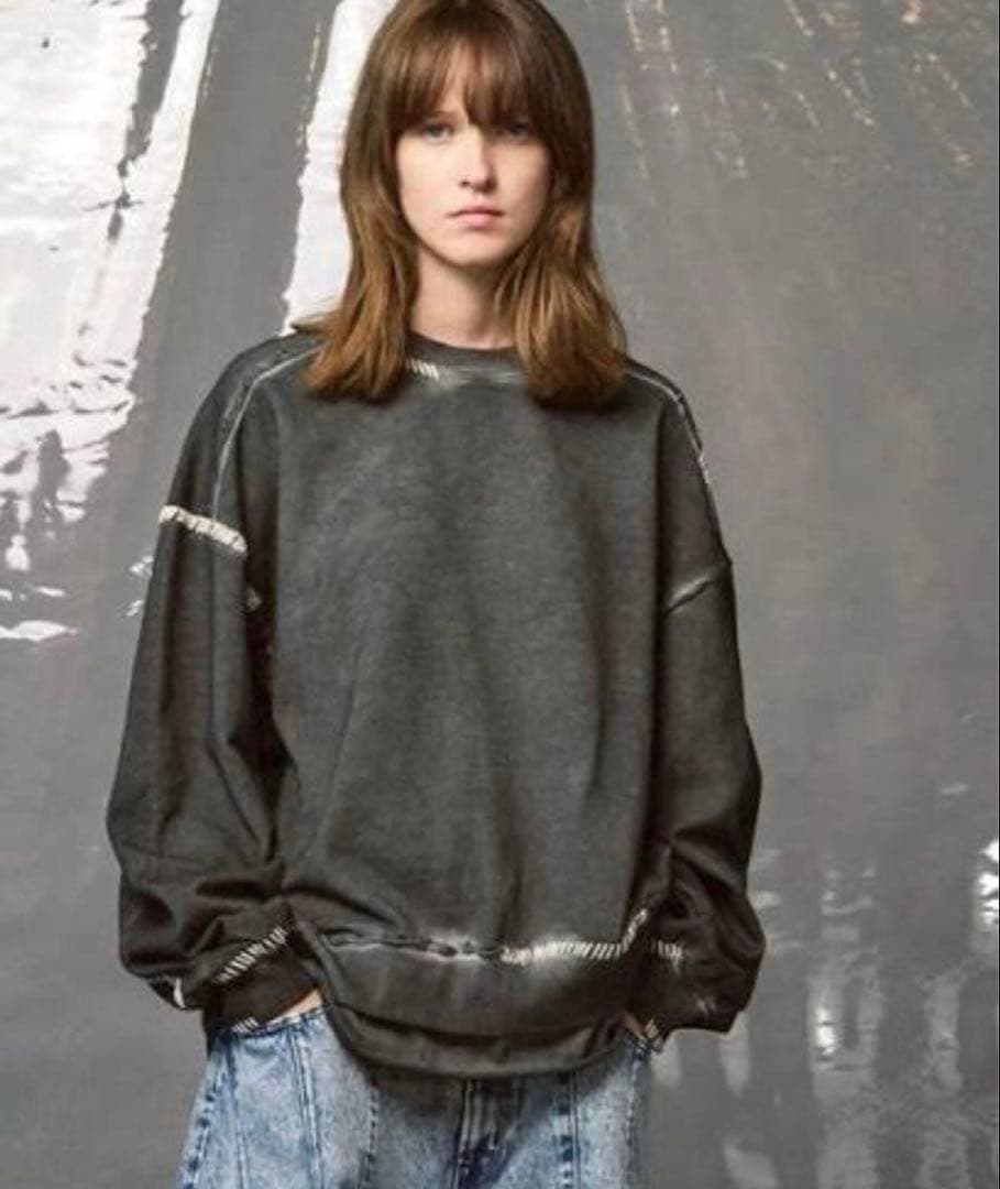 MAISON SPECIAL ヘビーウェイトエンブロイダリーダメージオーバー