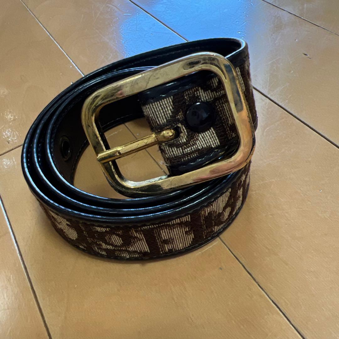 クリスチャンディオール　ベルト　トロッター柄