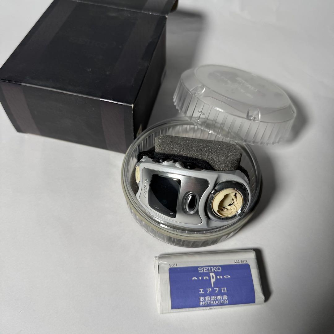 長野オリンピックモデル SEIKO AIR PRO シルバー デジタル腕時計
