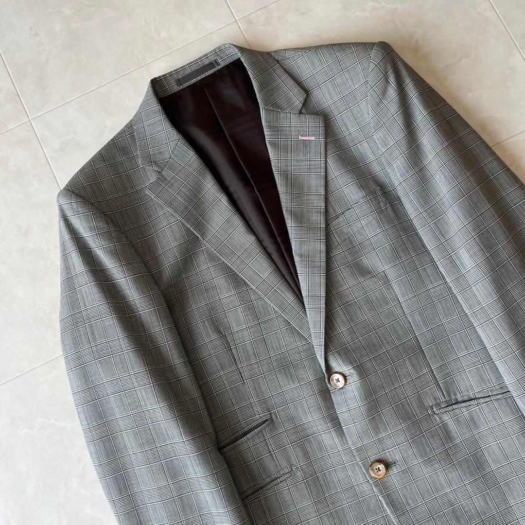 仕立良✨MAISON Re:TAILOR グレンチェック3Pスーツ グレーL