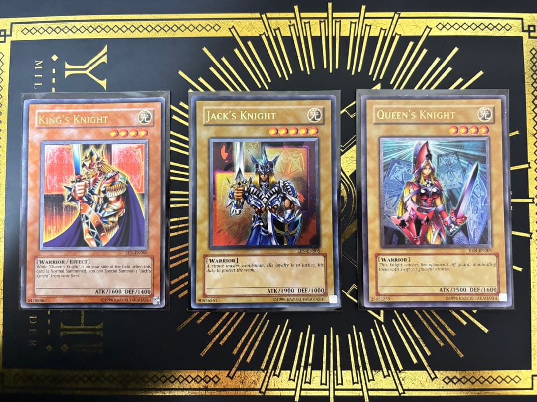 遊戯王　ジャックスナイト　レリーフ　絵札　3枚セット　まとめ　英語