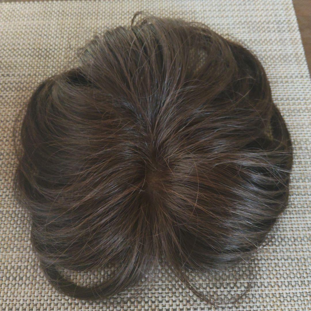 ユキの部分ウイッグ　人毛50%　耐熱糸50%