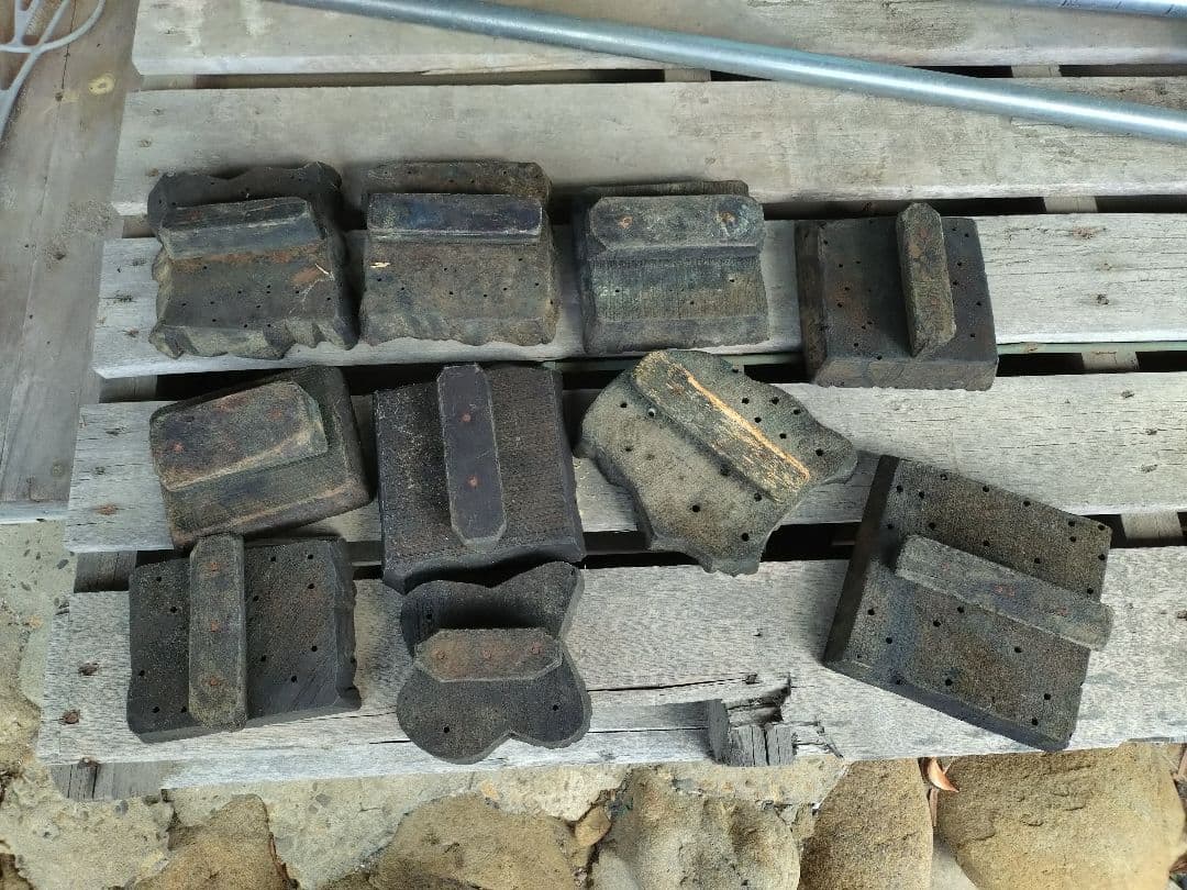 バティック 木型 木版 アンティーク ジャワ更紗