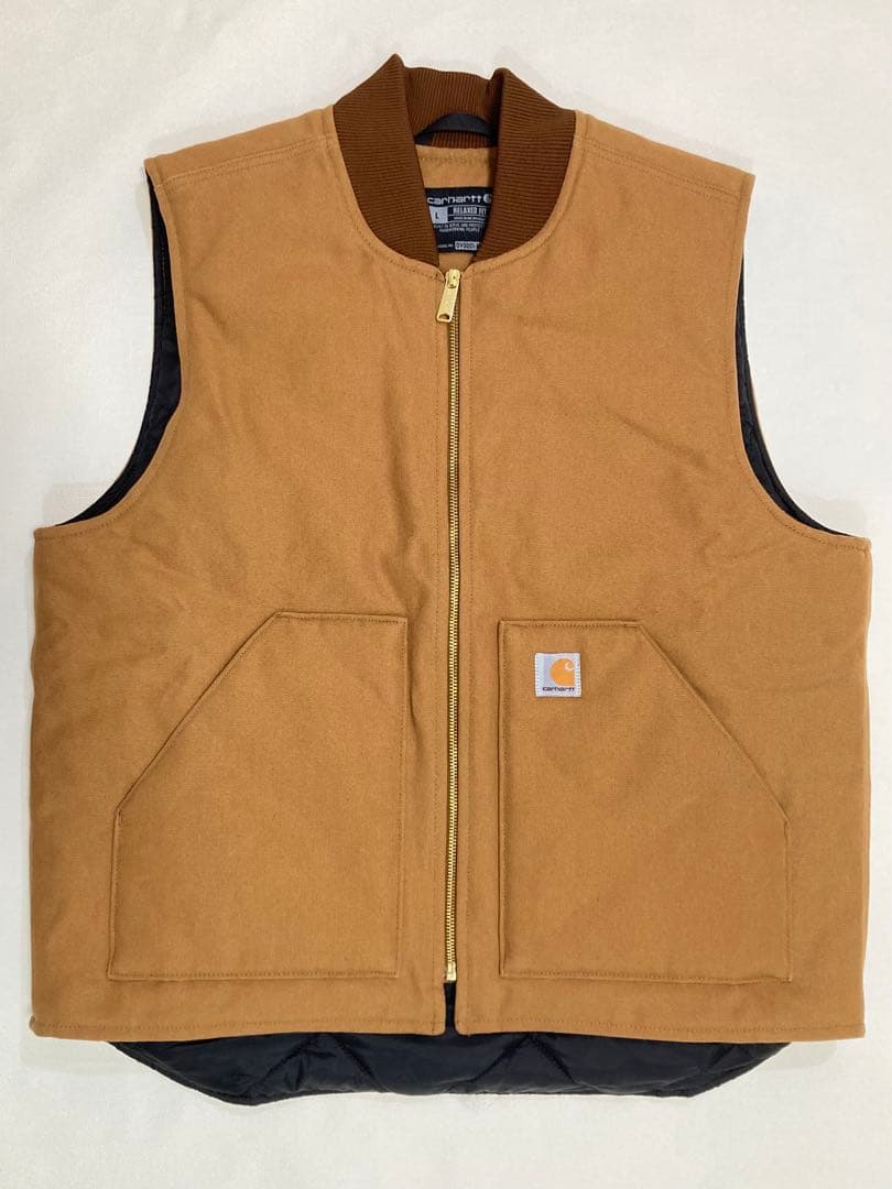 Carhartt カーハート ダックベスト V01 Lサイズ BRN 極美品