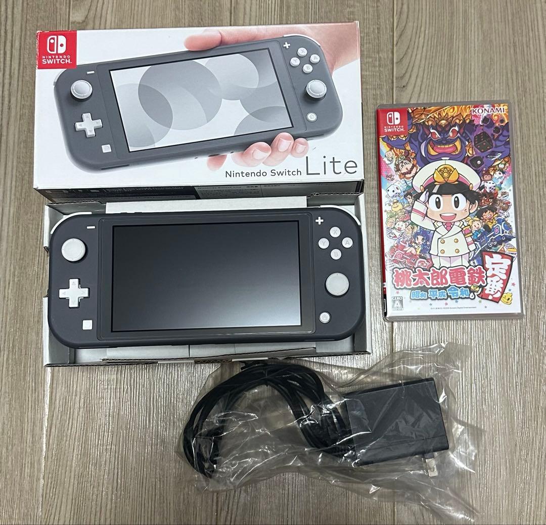 【中古美品】Nintendo Switch Lite 本体　桃太郎電鉄ソフト付き