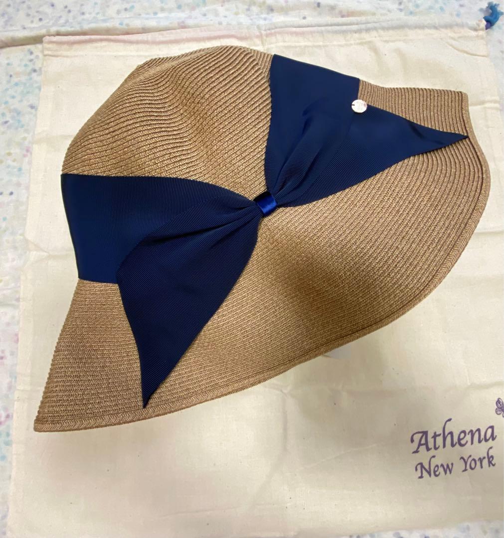 タグ付き新品　Athena New York リサコ　 ネイビー　リボン
