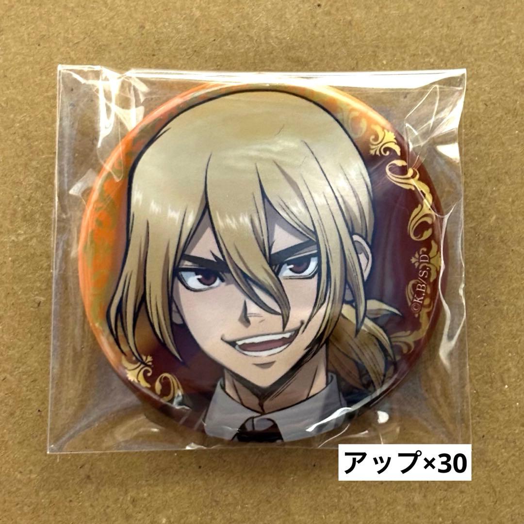 Dr.STONE 龍水 ブラックスーツ 缶バッジ アップ30点