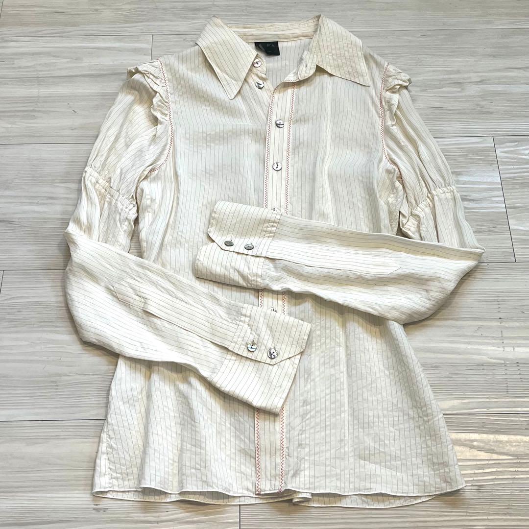 Jean-Paul GAULTIER ゴルチエ　長袖ストライプ　ブラウス