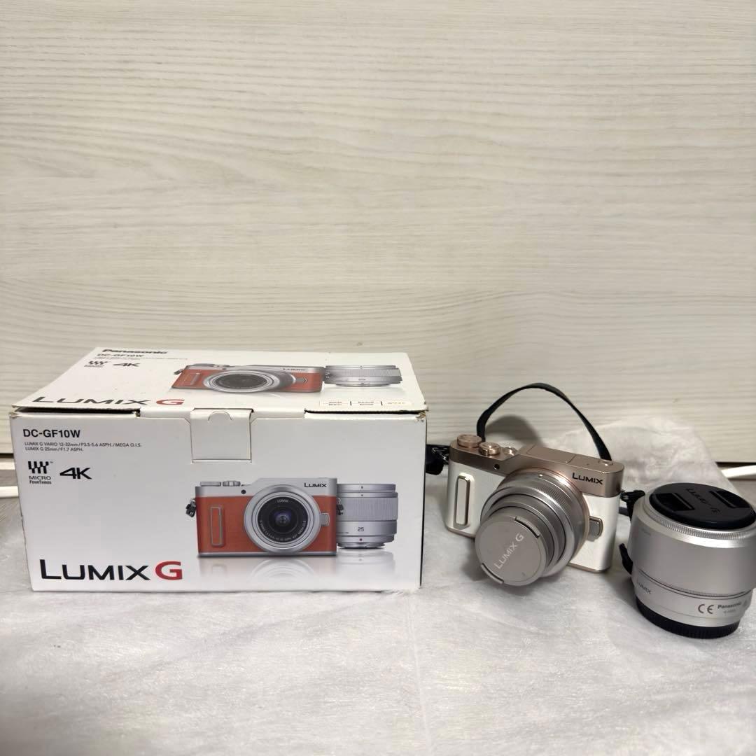 PanasonicLUMIX G DC-GF10Wダブルレンズキッドホワイト4K