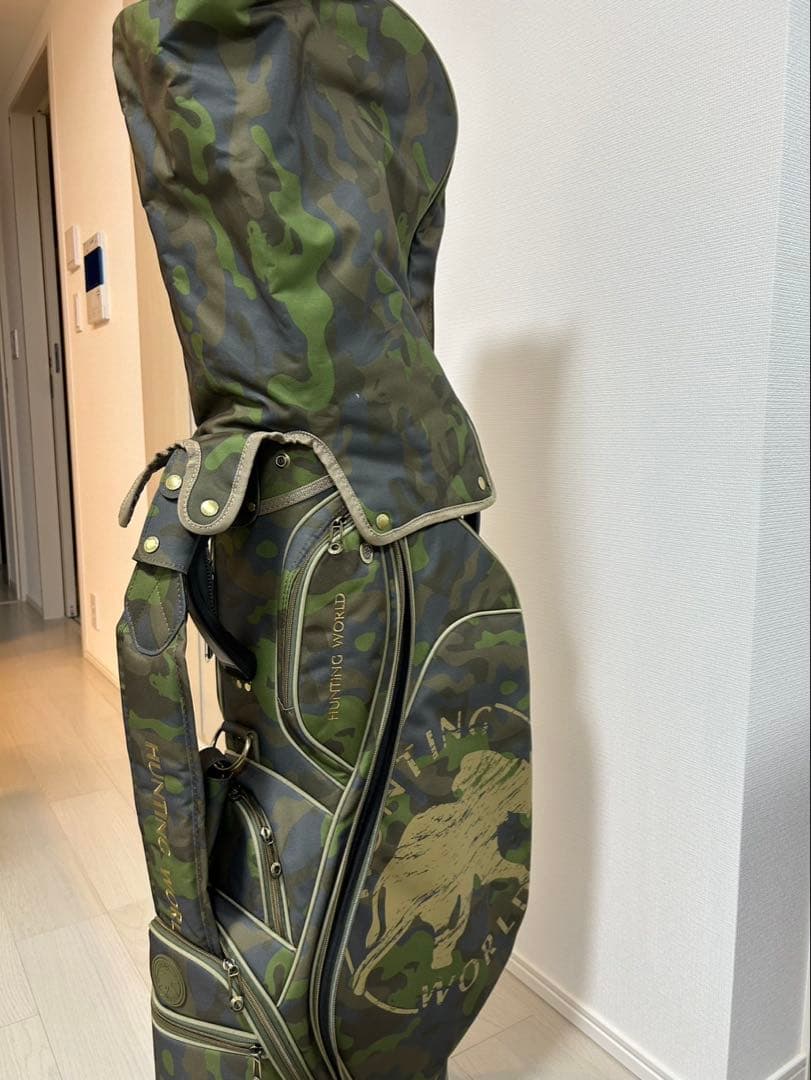 【新品】HUNTING WORLD ゴルフ キャディバッグ　トラベルカバー付き