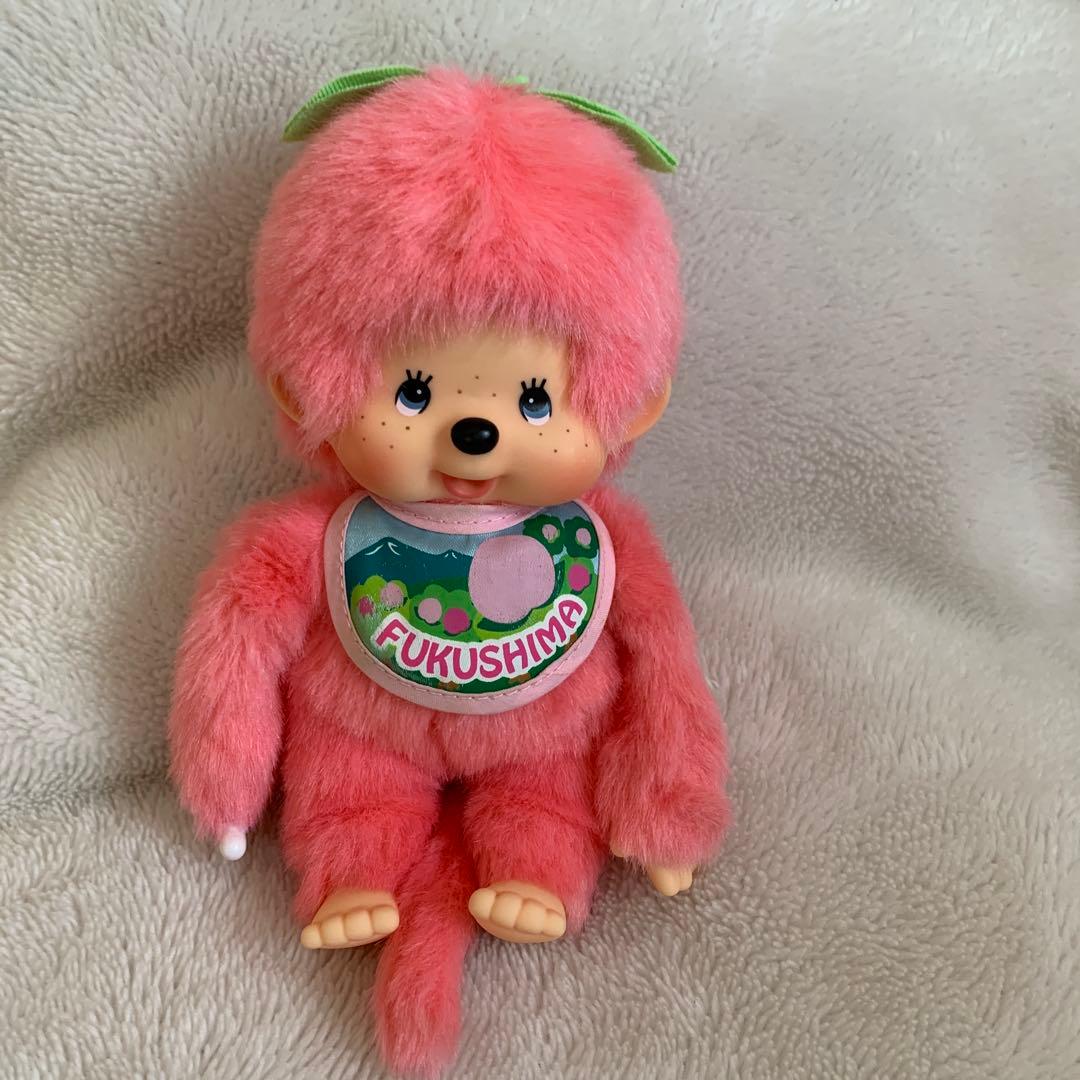 ［セキグチ ］❤️ご当地モンチッチ❤️桃⭐️FUKUSHIMA ぬいぐるみ約19㎝