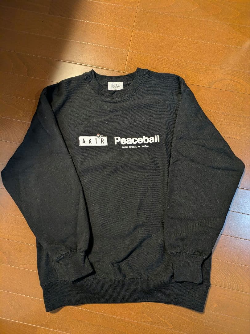 ウェア AKTR PUP PCBALL CREWNECK SWEAT BK XL