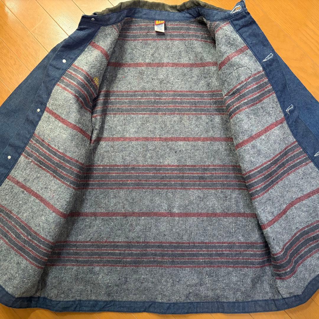 USA製80s◯BIGBEN ビッグベン カバーオール 裏地 濃紺 44 XL