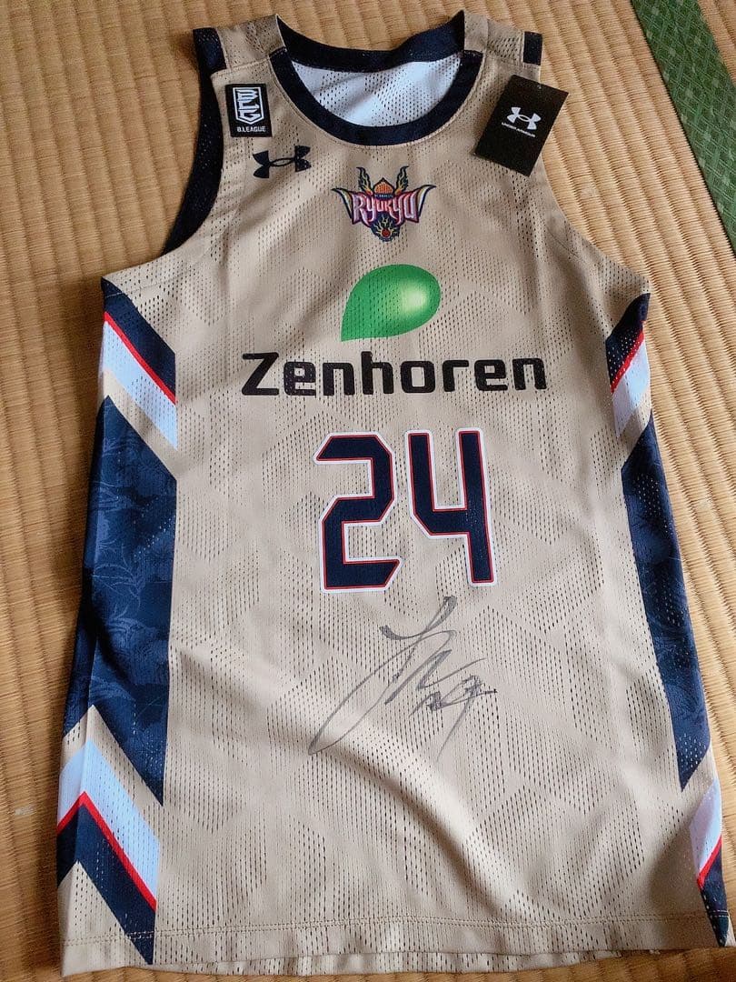 【タグ付き新品】琉球ゴールデンキングス 田代選手 サイン入り ユニフォーム