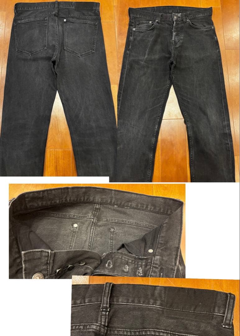 フレアデニム　ロングレングス　ブラック　Y2K ベルボトム　archive 黒